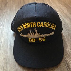 Eagle Crest USS NORTH CAROLINA BB 55 Snapback Cap